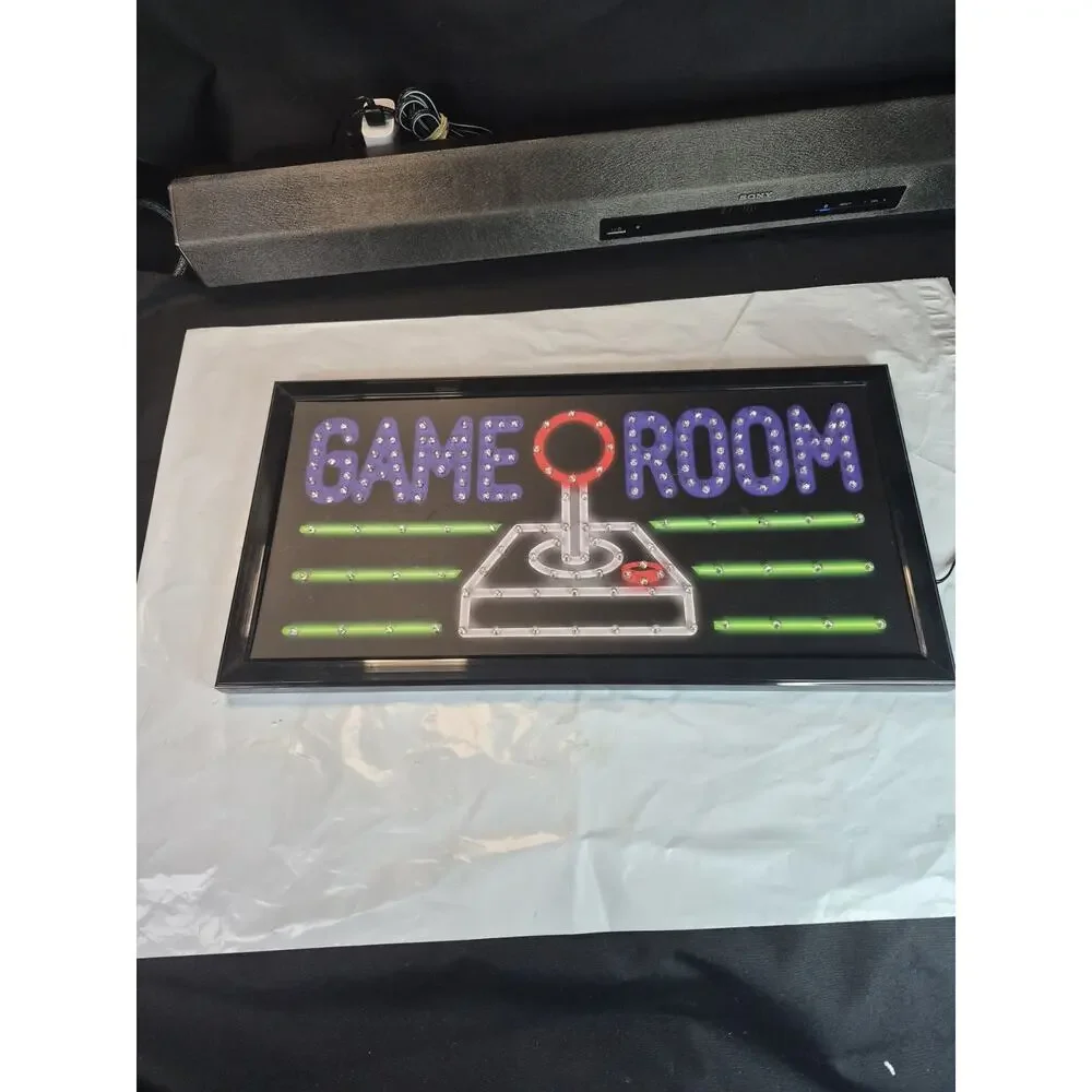 Game Room led lighted sign home new shop decor neon message display club service